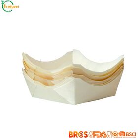 Cangkir Mousse Sekali Pakai Kayu dengan Kemasan Kustom dan Logo - Food Grade untuk Produsen Saus