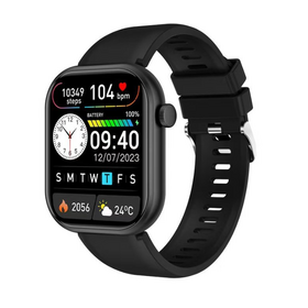 Montre Intelligente avec Fréquence Cardiaque, Appel Bluetooth, Assistant Mobile, Contrôle de Musique, Prise de Photos et Bracelet de Fitness Multifonctionnel