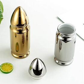 Kreativer konischer Thermobecher mit Silberbeschichtung und Keramikeinsatz, personalisierte tragbare Reise-Wasserflasche