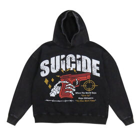 Custom Boxy Fit Hoodie Men Dropped Shoulder Hoodies Dtg Custom Print Hoodie