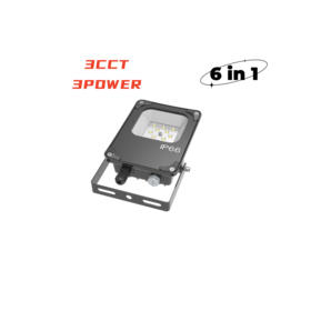 10W ARES LED Flutlicht für den Außenbereich, IP66, Fabrikdirektvertrieb, 3 Farbtemperaturen (3000K+4000K+6000K), 3 Stromversorgungsoptionen, für Spielplätze, Höfe und Stadien