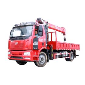 Fornecimento Fabricante 8 Ton Carga Guindaste Montado em Caminhão com Cilindro Hidráulico Momento High Load