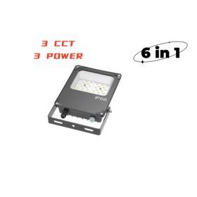 Luz de Inundación LED Masonled Serie ARES 3CCT (3000K+4000K+6000K) 3 Potencias 20-30W Exterior, Luz de Trabajo LED Exterior 4800LM, IP66