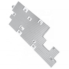 Fabrication de radiateurs à ailettes en aluminium extrudé pour refroidissement de puissance anodisé de haute qualité usiné CNC