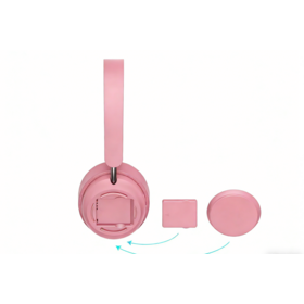 Deep ENC Noise Cancellation Headset Wireless Bluetooth Office Headphones with Removeable Battery External Microphone