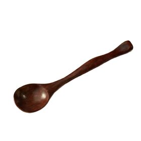 Cuchara de Sopa/Café/Miel de Madera Maciza Premium con Mango de Calabaza, Estilo Minimalista, Pequeña, Grabado Láser Disponible al por Mayor