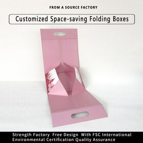 Caja de embalaje de papel plegable de una pieza para ropa personalizada, cosméticos, maquillaje, perfume y personalización de cajas de regalo