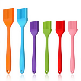 Brochas de Silicona para Barnizar y Repostería, Utensilios de Cocina Premium Resistentes al Calor para Barbacoa, Cocina y Parrilla