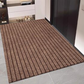 ممسحة أرضية مخصصة للمطبخ، مقاومة للماء، مانعة للانزلاق، مقاومة للزيت والأوساخ، سجادة مخططة لمدخل المنزل
