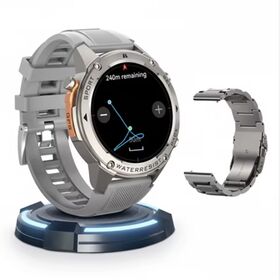 Montre connectée GPS pour hommes 2024, plus de 170 modes sportifs, étanche 5ATM, grand écran AMOLED HD de 1.43 pouces