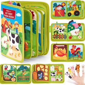Montessori 10-in-1 Ruhiges Buch Filz Busy Board Lernspielzeug