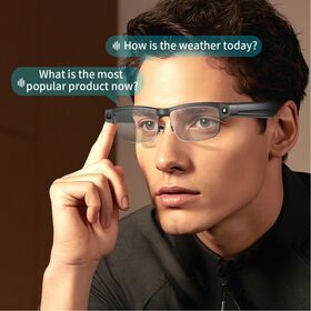 Envío estable de gafas inteligentes HeyCyan APP, gafas con cámara de 8MP, gafas inteligentes de IA de medio marco, gafas inteligentes, gafas inteligentes