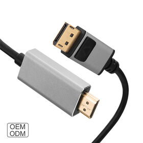1.8M 4K@60Hz Vergoldetes DisplayPort auf HDMI Kabel, Stecker zu Stecker