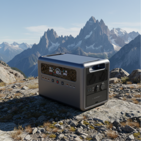 Générateur solaire portable de 3600W en gros pour le camping d'urgence avec batterie de secours, écran LCD, technologie Lifepo4 et fonction UPS