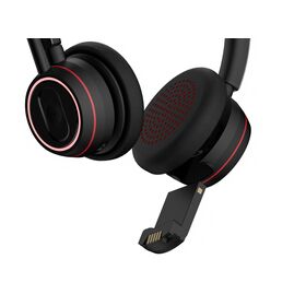 Écouteurs TWS bon marché en gros, annulation du bruit, batterie amovible, casque Bluetooth, bandeau en cuir protéiné souple pour le bureau