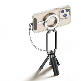 Taschenfaltbares magnetisches Handy-Stativ, tragbarer Fotografie-Ständer für Desktop-Halter, Handheld
