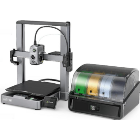 Hochgeschwindigkeits-3D-Drucker (500 mm/s) in Mehrfarben für Hobbyisten oder Designer, mit kombiniertem 4-in-1-CFS-System