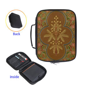 Cubierta de la Biblia del OEM con asas, estuche de transporte, bolsa de asas acolchada, suministros de accesorios de estudio de la Biblia, protector de libro para amantes de libros w