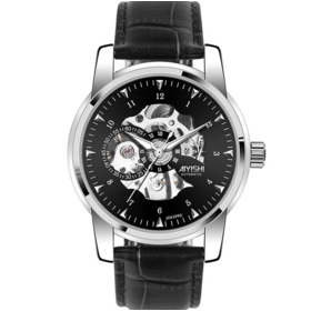 Bestseller High quality Men Automatic Mechanical Watches Leather Waterproof Wristwatches