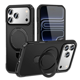 New Design Car Holder Mobile Phone Case for iPhone 18 17 Promax Stand Wireless Charging Protective Shell Cover