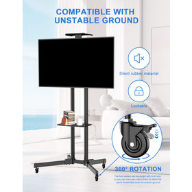 Dual Pole TV Cart 600x400 VESA