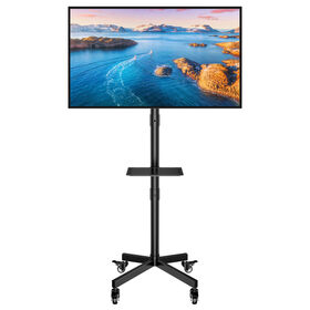 Single Pole TV Cart 400x400 VESA 360 Rotate