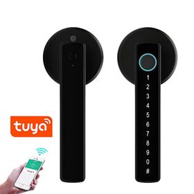 2026 Usine Personnalisé Populaire Tuya App Télécommande D'empreintes Digitales Serrure De Porte Intelligente Avec Clés Pour Porte En Bois