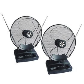 2026 antena de satélite giratoria teledirigida interior barata al por mayor del alto rendimiento de la TV con el amplificador