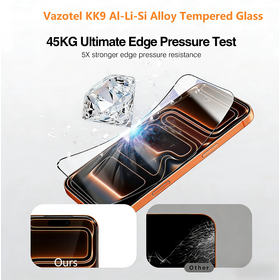Revolutionary New KK9 Material Al Li Si Alloy Tempered Glass High Strength Aluminum Lithium Silicon Screen Protector For iPhone 17
