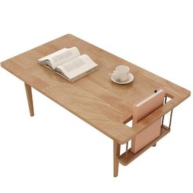 Heiß verkaufter moderner Couchtisch aus Holz mit Bücherregal - Kiefernholz