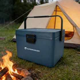 Eco-Friendly Portable Insulated Cooler Box 20L Waterproof Reusable Outdoor Travel Ice Chest for Camping and Picnics