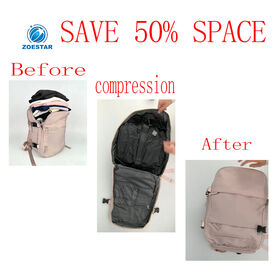 Sac à Dos de Voyage à Compression par Vide avec Pompe Électrique, Chargement USB, Étanche, Extensible, Sac d'Ordinateur Portable d'Affaires, Bagage Cabine