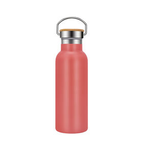 750/500ml double wall stainless steel,bamboo lid, flexible carry handle,great for daily commute, gym, camping, backpacking&outdoor