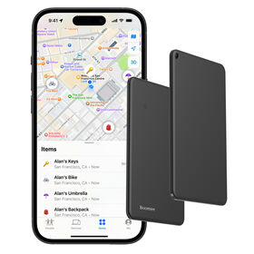 Schmale AirTag-Geldbörse, AirTag-Halterung, Fahrradaufkleber, Bluetooth-AirTag, AirTag ohne Ton, Lederhülle für AirTag, AirTag-Armbänder