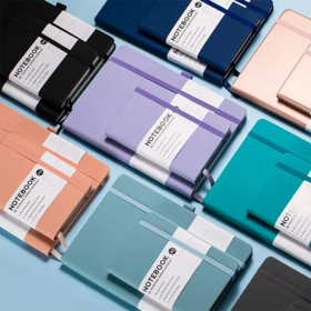 A5/A6 Hardcover Elastic Band Notebook, Custom Logo Available, Multi-Color Options