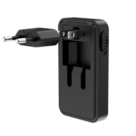 Cargador de Pared GaN Ultra Compacto Desmontable y Plegable de 65W con 2 Puertos para iPhone, Laptops, Tabletas - Adaptador de Viaje de Tamaño Diminuto para Macbook