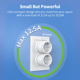 Ea8-T Wholesale EU Tuya WiFi Smart Plug Socket 12.5A for Home Devices