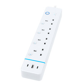 Ua1 Smart Power Strip UK Socket Alexa Google Home Voice Control