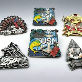 Custom Zinc Alloy Challenge Coins for Europe & America 3D Enamel & Baking Paint Exclusive for Corporate Collection