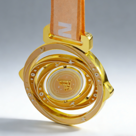 High Quality Custom Marathon Medal Metal Soft Enamel 3D Sport Running Design SKY Brand Customizable Plating Printing
