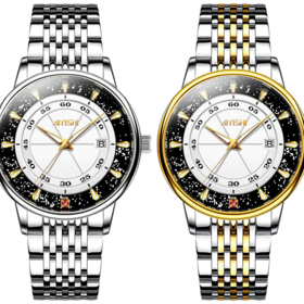 Bestseller Ready to Ship Stylish Top Quality Newest Fancy Design Best Selling Men Quartz Watch Stainless Steel Band