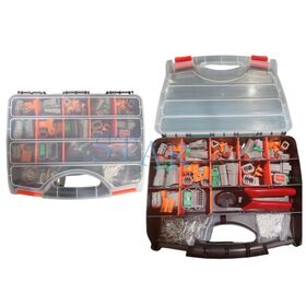 Kit de Conectores Eléctricos Automotrices Deutsch Impermeables Serie DT de 329 Piezas (2, 3, 4, 6, 8, 12 Pines) con Caja de Herramientas de Crimpado y Extracción