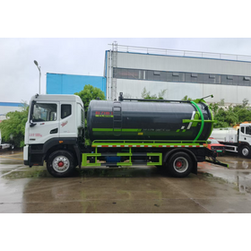 Factory Direct CLW Dongfeng D9 4x2 Vacuum Sewage Truck 240HP Cummins Engine with Hydraulic Rear Opening for Municipal Use