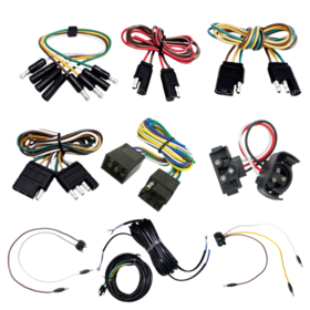 Universal 1/2/3/4/5 voies fiche de la remorque du faisceau de câblage du câble de connecteur de lumière de véhicule de remorquage pour RV et la transmission de signaux de lumière et de remorque