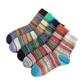 OEM Women Socks Wool Thermal Warm Knitting Ladies Socks for Winter Soft Thick Sock