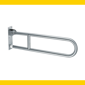 Barre d'appui pliable en acier inoxydable 304 pour personnes handicapées et âgées - Barre d'appui de sécurité pour salle de bain