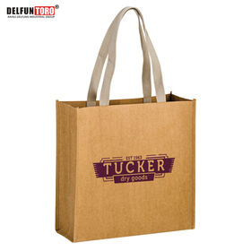 DELFUN TORO - Ty-vek Saco De Mão De Papel Dupunt Leve Lavável Kraft Paper Tote Bag Carry Bag com Web Handle Com LOGOTIPO Personalizado