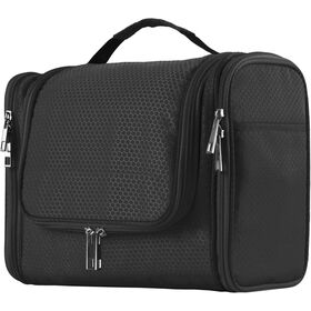 Neceser grande de poliéster vintage para colgar unisex Bolsa de viaje con cierre de cremallera Resistente al agua Uso diario