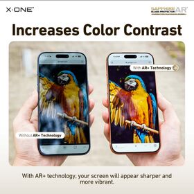 I Phone 15 PRO Max Sapphire AR+ Tempered Glass with Dust Free Installer Kit