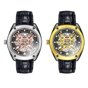 Classic Fashion Design Automatic Mechanical Men's Watches Canvas Hollow Design Mechanical Watches Hot seller